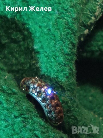 СТАРА СРЕБЪРНА МАРКОВА ОБЕЦА СРЕБРО 925 ПРОБА 25907, снимка 6 - Обеци - 35820591