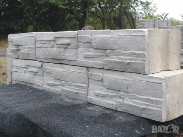 Блокчета с релеф "СКАЛА Базалтова".. Устойчиви на високи натоварвания, изцяло от плътен бетон , снимка 5 - Строителни материали - 47529748