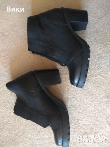 Кожени боти H&M, снимка 5 - Дамски боти - 32377105