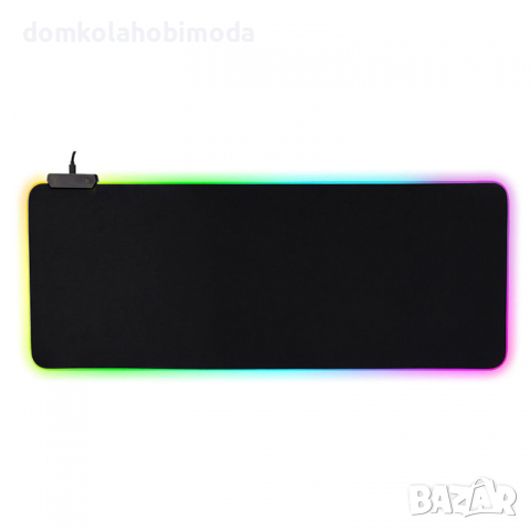 Подложка за клавиатура RGB LED, 7 цвята, 4 програми.80х30х0.3 cm, Кабел около185 см, снимка 2 - Клавиатури и мишки - 36557934