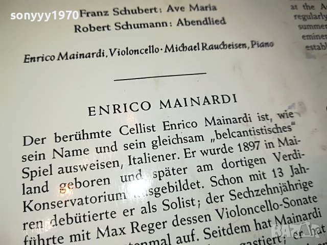 ENRICO MAINARDI-ПЛОЧА ОТ ГЕРМАНИЯ 2704231626, снимка 16 - Грамофонни плочи - 40509002