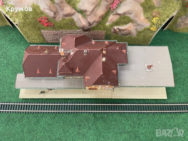 Гара за макет на влак HO 1:87 ЖП моделизъм диорама фигури, снимка 4 - Колекции - 52383636
