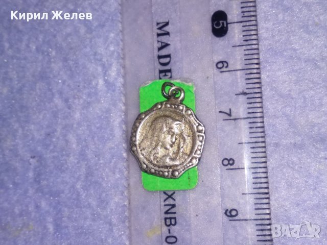 СТАРИННА СРЕБЪРНА КАТОЛИЧЕСКА ИКОНКА МАЙСТОРСКА ИЗРАБОТКА РЕЛИГИОЗЕН МЕДАЛЬОН 24660, снимка 9 - Антикварни и старинни предмети - 39376125