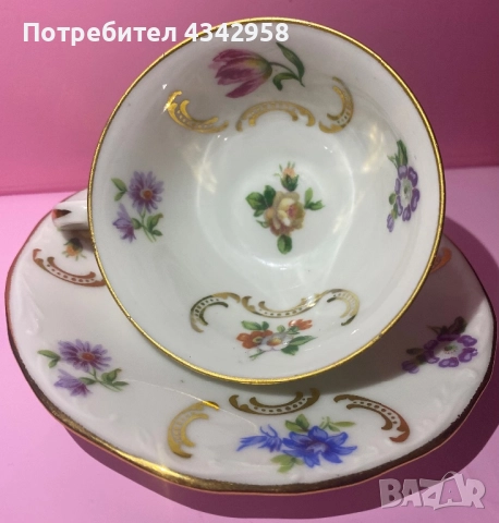 Mks porcelain. Germany. Сет за кафе.