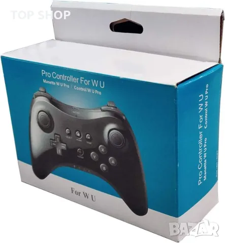 Nintendo Wii U Pro Controller - Black, снимка 4 - Аксесоари - 48638540
