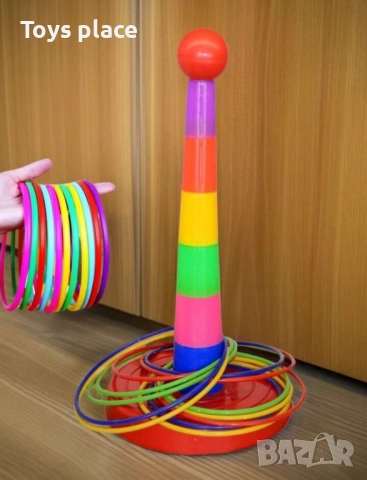 Игра с рингове за нанизване, снимка 3 - Образователни игри - 52511018