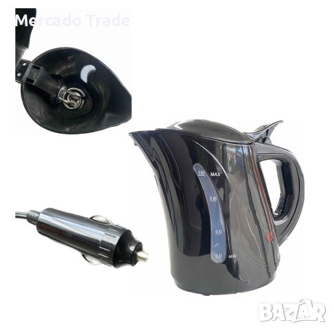 Електрическа кана за МПС Mercado Trade, 12V, 1л, 200W, Черен, снимка 2 - Аксесоари и консумативи - 43820670