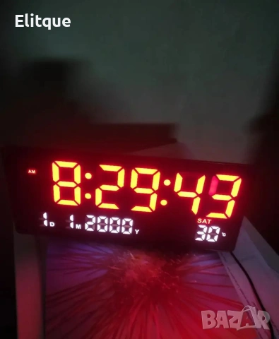 Голям електронен часовник за стена JH3615