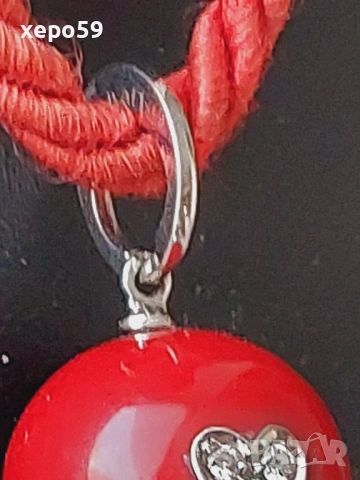 Дамско златно марково колие с брилянти,корал,бяло злато 18к., снимка 11 - Колиета, медальони, синджири - 53130689