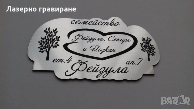 ТАБЕЛА ЗА ВРАТА - Лазерно гравиране, снимка 2 - Декорация за дома - 23730972