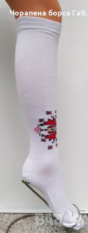 3/4 чорапи с фолклорни мотиви 105, снимка 3 - Дамски чорапи - 50313177