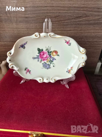 Винтидж порцеланова немска чиния, снимка 10 - Чинии - 52515703