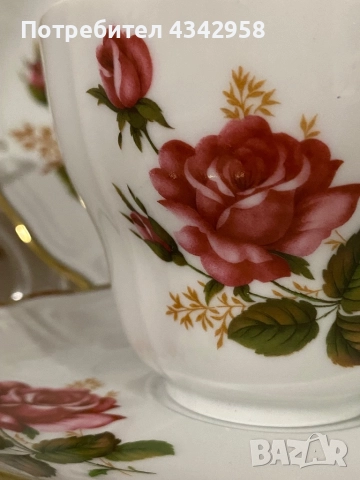 Vintage.Wunsiedel.Немски порцеланов комплект с рози  60-те години, снимка 6 - Антикварни и старинни предмети - 52109440