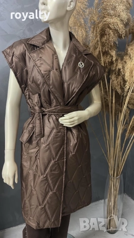 Дълги Дамски Елеци С Колани, снимка 7 - Елеци - 52183086