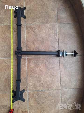 BONTEC стойка за два монитора, регулируема, снимка 10 - Монитори - 52065917