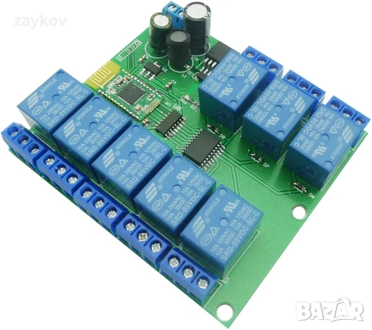 Aihasd Bluetooth релеен модул 8 канала 4.0 BLE за Apple Android телефон IOT, снимка 3 - Друга електроника - 53099689