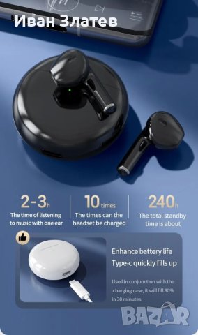 Безжични Bluetooth 5.0 PRO6 TWS слушалки, снимка 9 - Безжични слушалки - 43972603