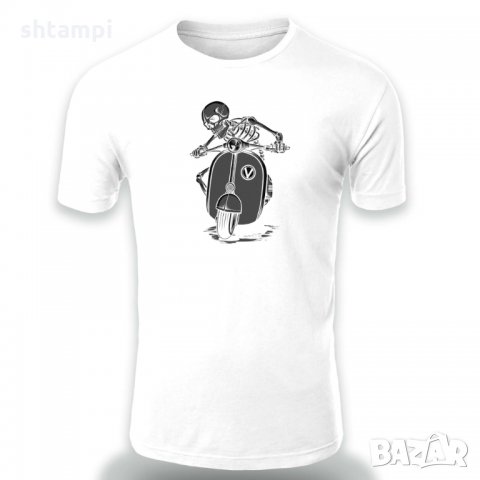 Мъжка тениска VESPA Zombie 1, снимка 2 - Тениски - 32828071