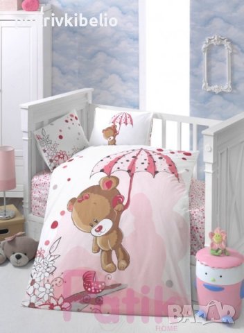 #Бебешко #Спално #Бельо 3 части.100 % памук, Ранфорс . , снимка 1 - Спално бельо и завивки - 35849269