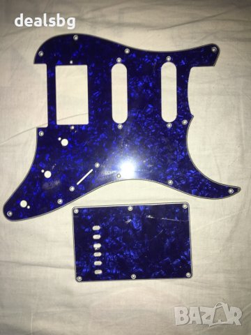 Синя перла HSS пикгард за fender, squire, снимка 2 - Китари - 39008384