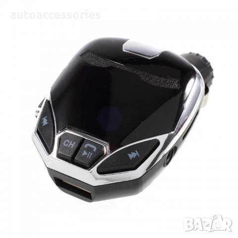 FM Трансмитер Iron Man Amio Безжичен Bluetooth FM предавател с LCD екран 2 USB модулатор Автомобилен, снимка 7 - Аксесоари и консумативи - 27007518