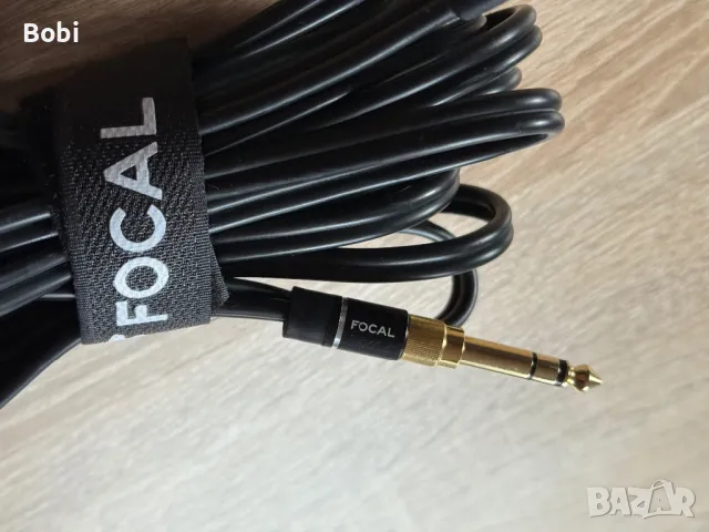 Аудио кабел FOCAL 3.5 мм към 6.35 мм (с винтов адаптер) – 4 метра, снимка 3 - Други - 49798841