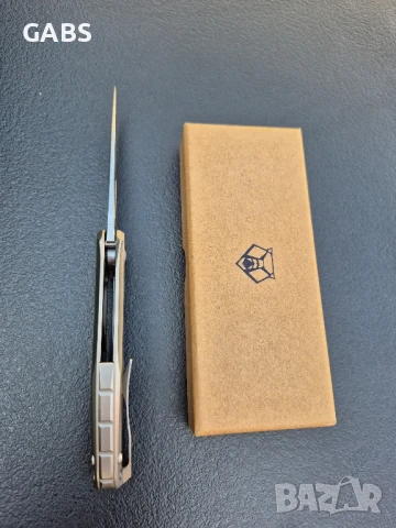 Сгъваем нож SHIROGOROV модел 2025г,стомана М390,титаниева дръжка,SH203, снимка 11 - Ножове - 51037496