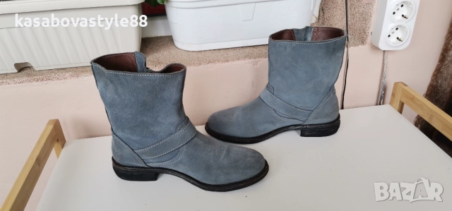 Боти Burin 37н.Естествен велур,кожа  , снимка 7 - Дамски боти - 52055922