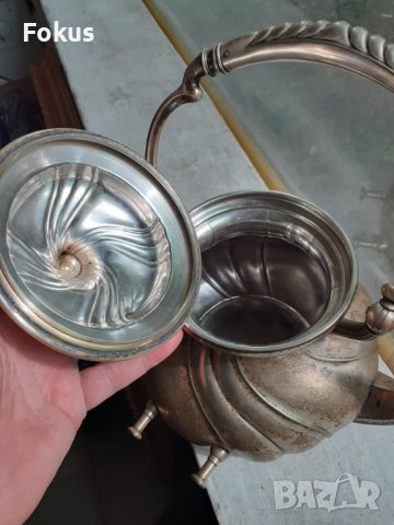 Невероятно красив посребрен чайник WMF Арт Нуво, снимка 6 - Антикварни и старинни предмети - 40713597