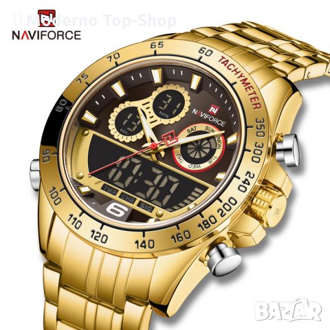 Мъжки часовник NaviForce многофункционален NF9188 GGG., снимка 2 - Мъжки - 34800482