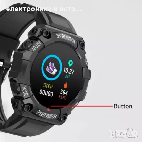 Смарт часовник - Спортен дизайн 1,44" дисплей и много функции , снимка 3 - Мъжки - 53040810