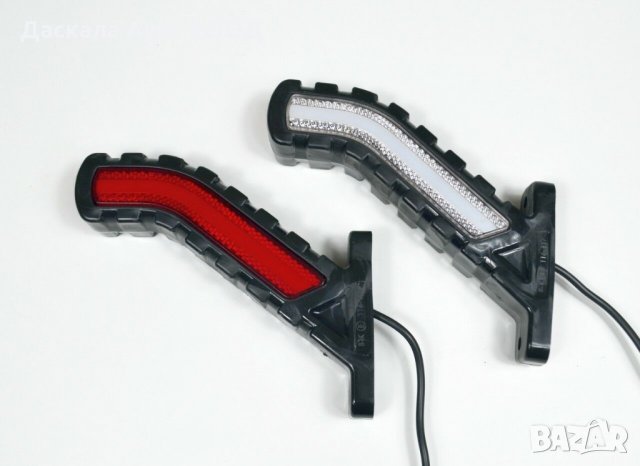 1 бр. ЛЕД LED неон габарити рогчета червено/ бяло/ жълто , 24V , снимка 4 - Аксесоари и консумативи - 35534549