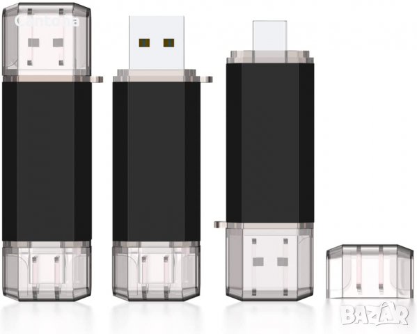 256 GB USB и Type C флашка, OTG за Android и PC, метален корпус, снимка 1 - USB Flash памети - 37252010