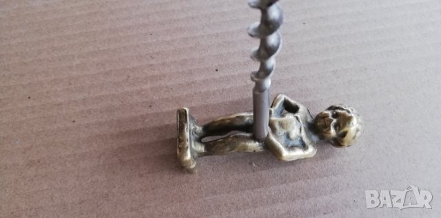 Тирбушон, отварачка за бутилки - бронзов, снимка 2 - Колекции - 43595622