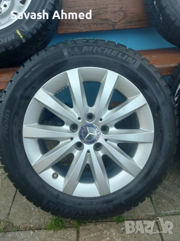 Продавам джанти с зимни гуми за Мерцедес, снимка 5 - Гуми и джанти - 52387074