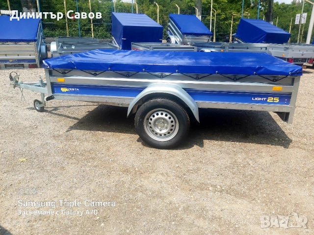 Туристическо, самосвално ремарке VESTA LIGHT 25 с плосък брезент, снимка 3 - Ремаркета - 52041805