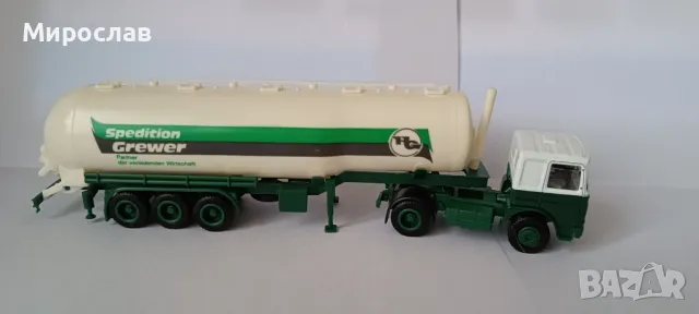 Herpa man 1/87  h0  цистерна тир камион модел, снимка 2 - Колекции - 48250141