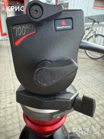 Трипод, Статив Manfrotto 755B/0E31 MDEVE Tripod+700RC2 Composite Head, снимка 6 - Чанти, стативи, аксесоари - 51000582