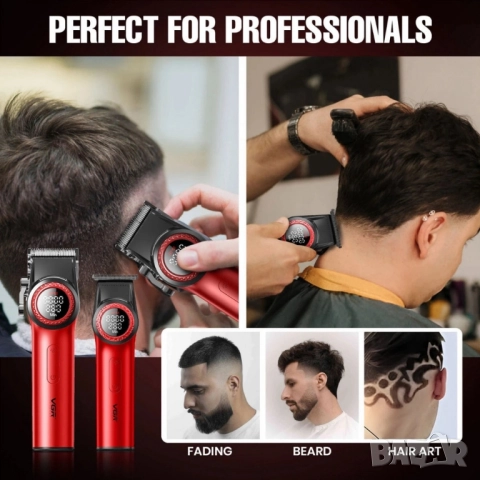 Професионален комплект за бръснене VGR V-001PRO и V-977 – максимална прецизност и мощност в едно, снимка 6 - Тримери - 52125802