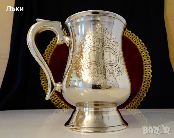 Английски бронзов бокал,халба,чаша,барок. 