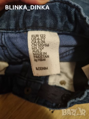 H&M дънкови шорти 122, снимка 3 - Детски къси панталони - 35018272