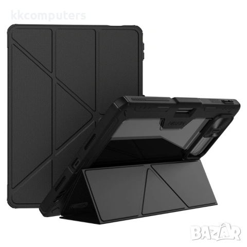 NILLKIN Bumper Leather Case Pro калъф за Xiaomi Pad 8 / 8 Pro със слайд капак за камера и Origami ст