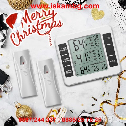Безжичен термометър с LCD дисплей - код 2225, снимка 4 - Други стоки за дома - 26721534