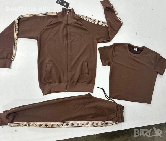 дамски екип 3 части в черно, бежово и кафяво, снимка 4 - Комплекти - 53218150
