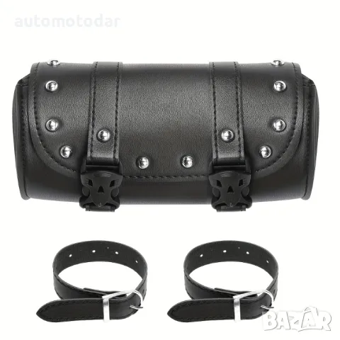 Кожена мото чанта за кормило, снимка 3 - Аксесоари и консумативи - 49850511