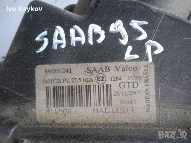 Ляв фар за SAAB 95 9-5 , феис , 2002-2006 , 89006241, снимка 2 - Части - 51333920