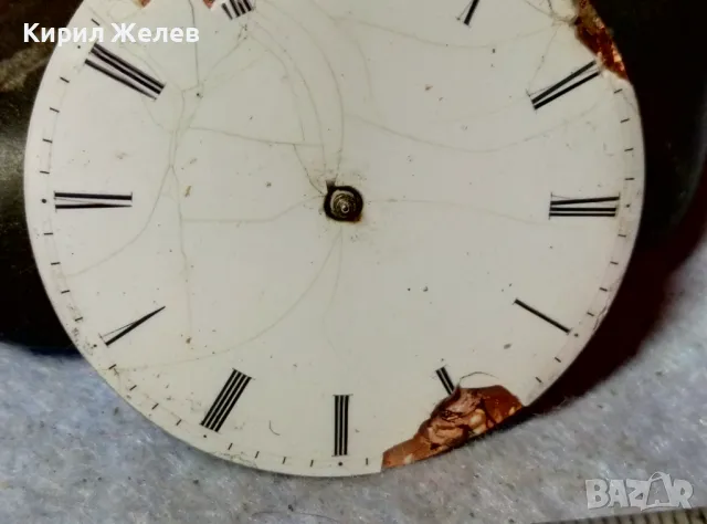 МЕХАНИЗЪМ от СТАР КОЛЕКЦИОНЕРСКИ ШВЕЙЦАРСКИ ДЖОБЕН ЧАСОВНИК с ПОРЦЕЛАНОВ РИМСКИ ЦИФЕРБЛАТ 49626, снимка 6 - Антикварни и старинни предмети - 48623577