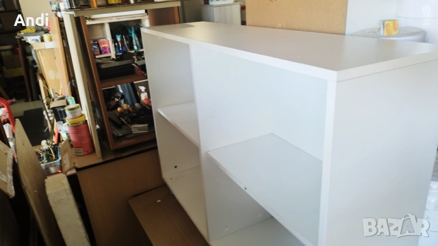 Шкаф - етажерка с 4 рафта 92/32/120 ПДЧ бял, снимка 4 - Шкафове и рафтове - 53331645