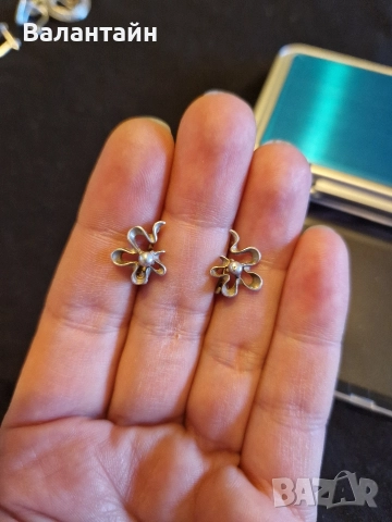 Сребърни Обеци- различни видове, снимка 3 - Обеци - 12269342