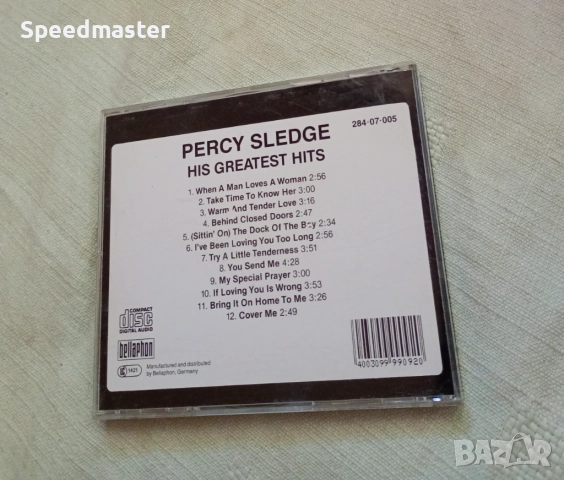Percy Sledge - His Greatest Hits, снимка 3 - CD дискове - 51856036